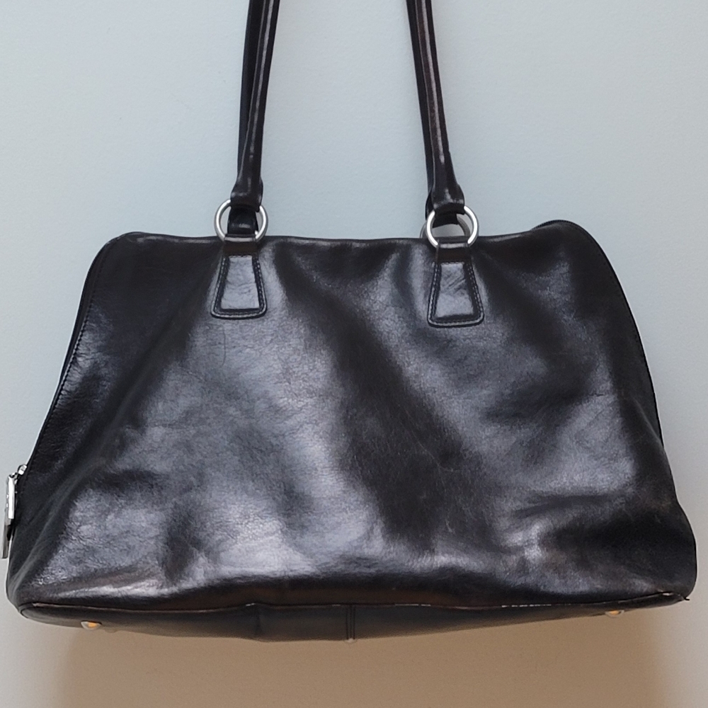 HOBO | BLACK LEATHER SATCHEL BAG